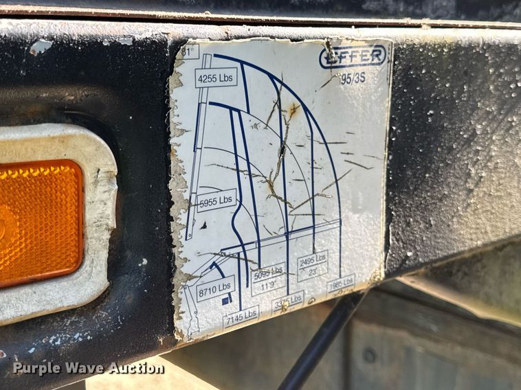 image for item EF1987 1998 Ford L8501 flatbed truck