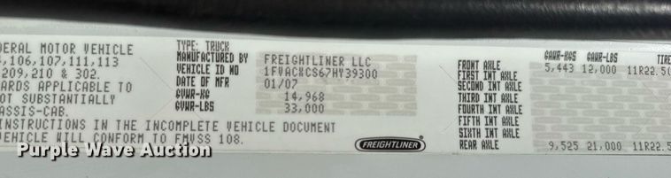 image for item EG5743 2007 Freightliner  Business Class M2 Crew Cab utility / service truck