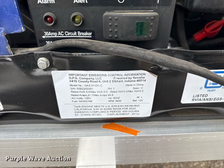 image for item EG5789 2022 InTech Trailers fiber optic splicing trailer