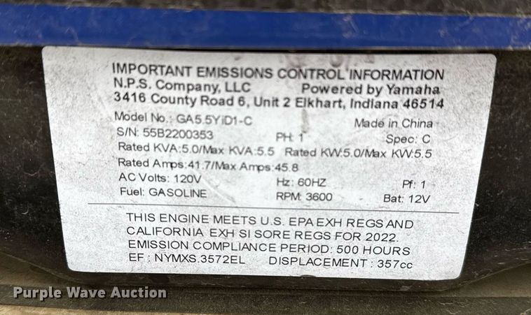 image for item EG5791 2022 InTech Trailers fiber optic splicing trailer