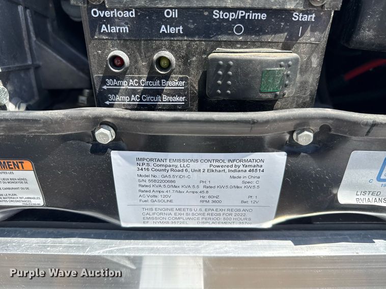 image for item EG5817 2022 InTech Trailers fiber optic splicing trailer