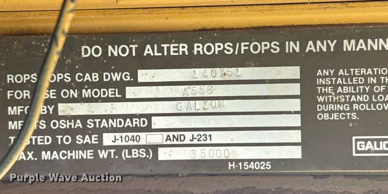 image for item EG6425 1984 Galion A556 motor grader