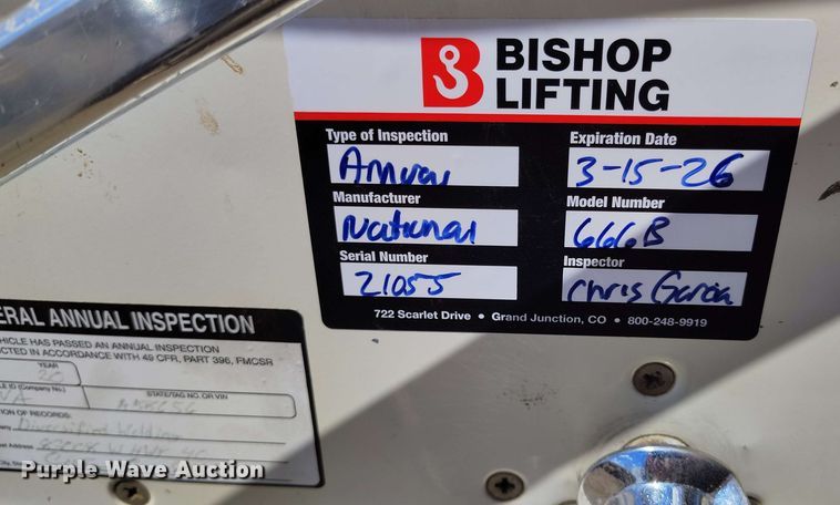 image for item EH0295 1989 Ford LT9000 crane truck