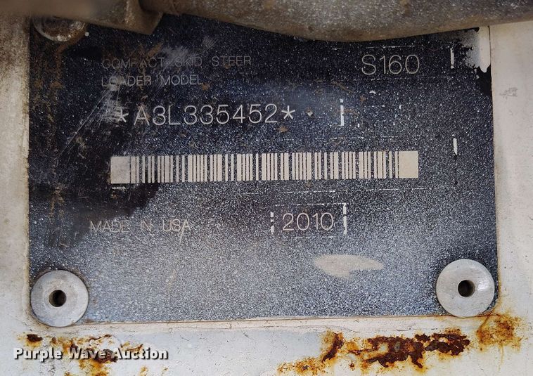 image for item EH0301 2010 Bobcat S160 skid steer loader