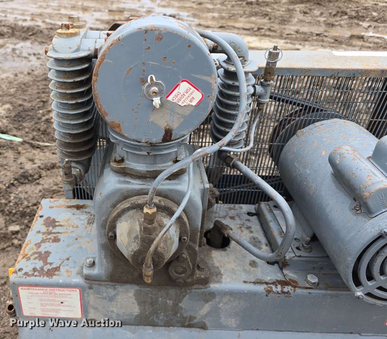 image for item EH8921 1985 Buckeye Boiler Company air compressor