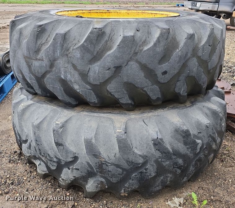 image for item EH8926 (2) 20.8-38 tires and wheels