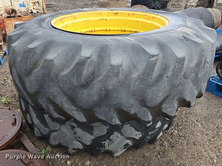 image for item EH8926 (2) 20.8-38 tires and wheels