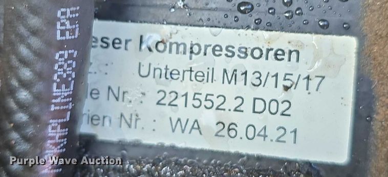 image for item EH8979 2021 Kaeser MOBILAIR M17A air compressor