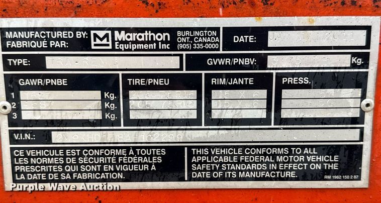 image for item EJ3688 2011 Marathon TRA/REM melter applicator