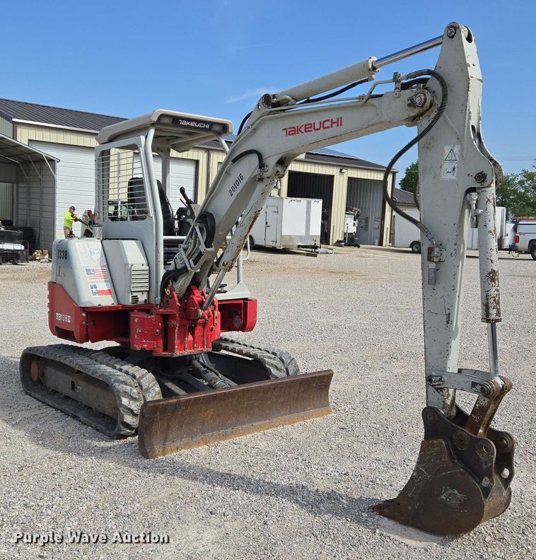 image for item EJ7536 2014 Takeuchi TB138FR mini excavator