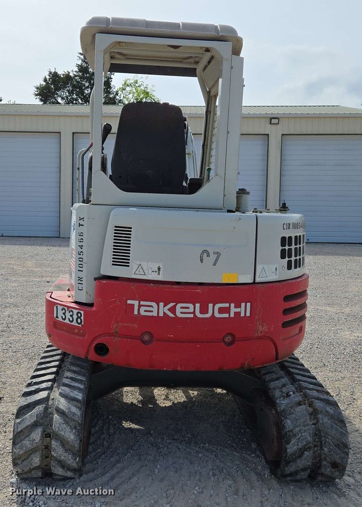 image for item EJ7536 2014 Takeuchi TB138FR mini excavator