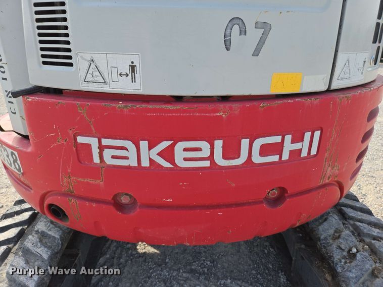 image for item EJ7536 2014 Takeuchi TB138FR mini excavator