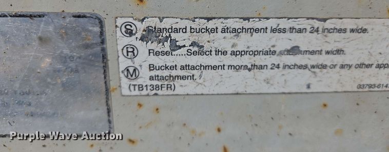 image for item EJ7536 2014 Takeuchi TB138FR mini excavator