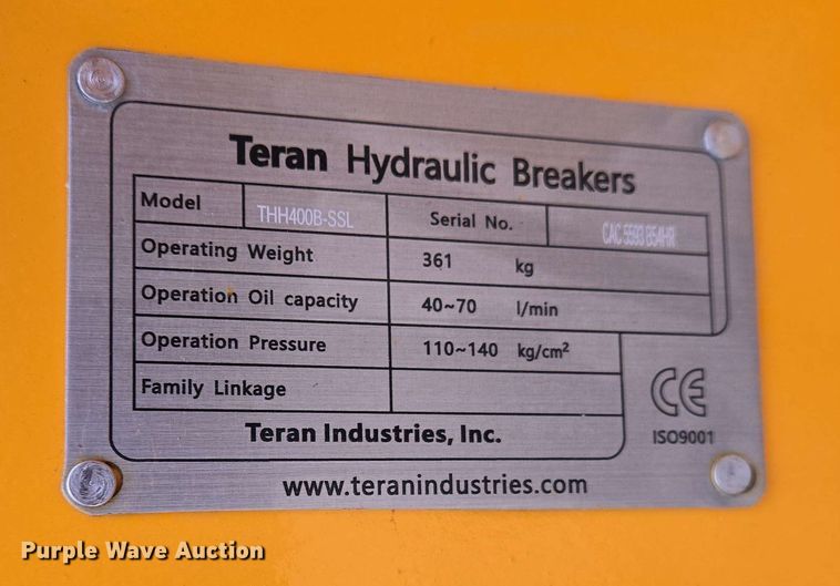 image for item EJ7548 Teran THH400B-SSL skid steer breaker