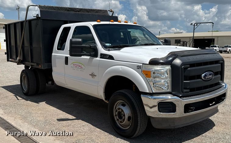 image for item EJ8781 2012 Ford F350 Super Duty XL SuperCab dump bed pickup truck