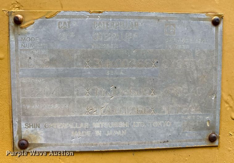 image for item EM2540 1993 Caterpillar D5C dozer