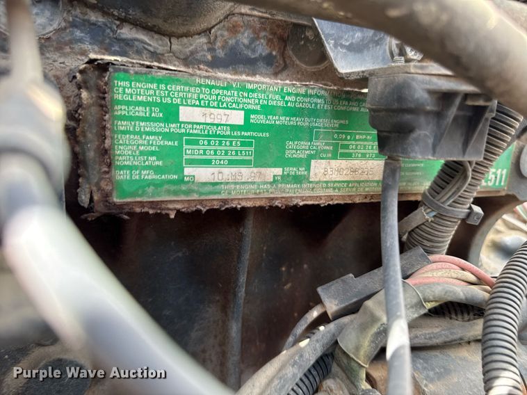 image for item EM3825 1998 Mack MS200 box truck