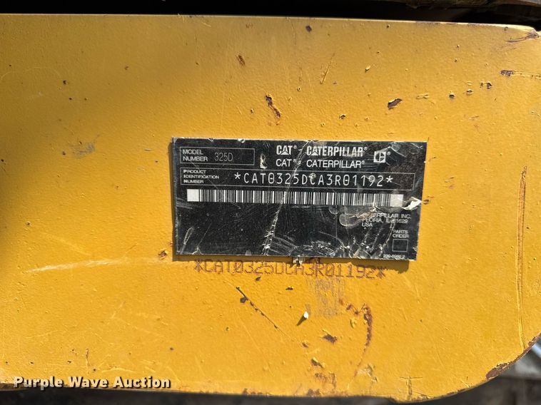 image for item EM3826 2008 Caterpillar 325D L excavator