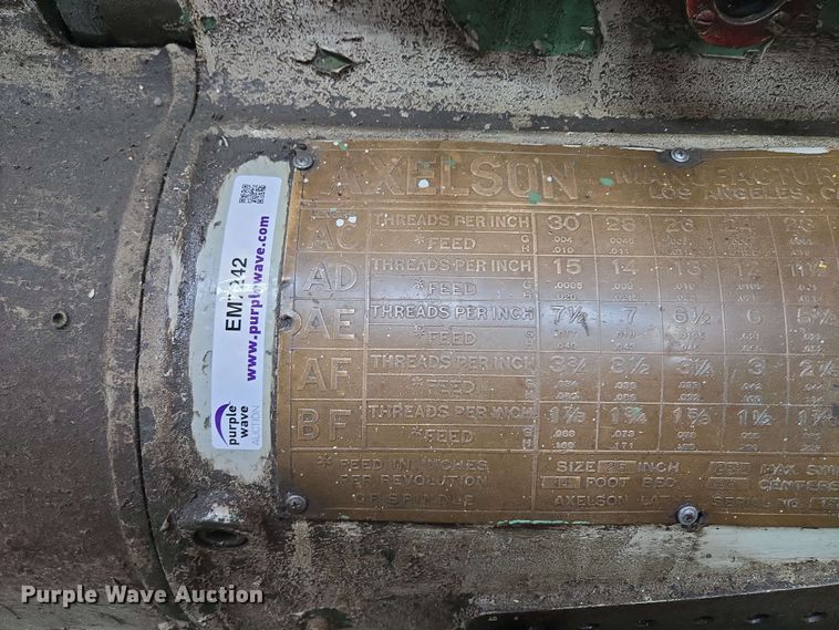 image for item EM7242 Axelson lathe