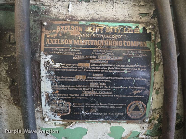 image for item EM7242 Axelson lathe