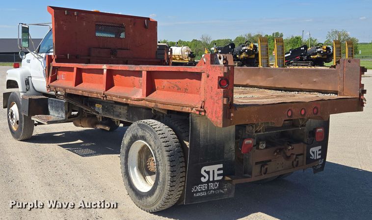 image for item EM7274 1993 Chevrolet C7 dump flatbed truck