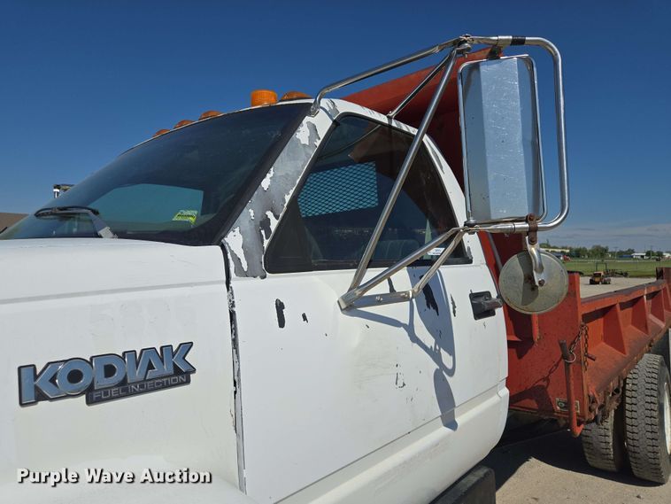 image for item EM7274 1993 Chevrolet C7 dump flatbed truck