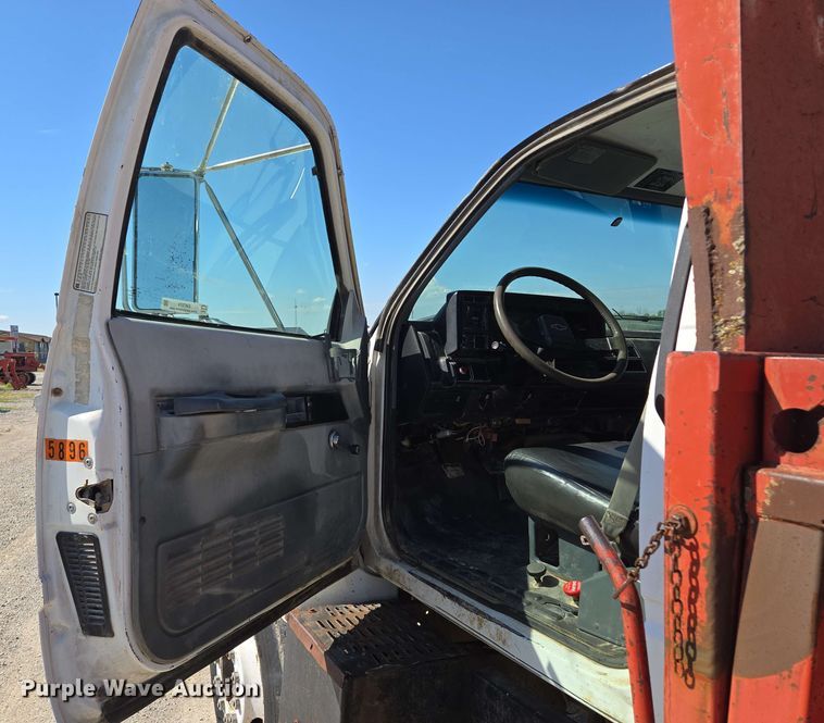 image for item EM7274 1993 Chevrolet C7 dump flatbed truck