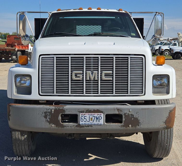 image for item EM7275 1996 GMC TopKick C5500 dump flatbed truck