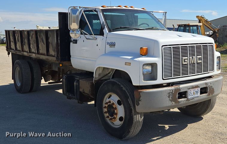 image for item EM7275 1996 GMC TopKick C5500 dump flatbed truck