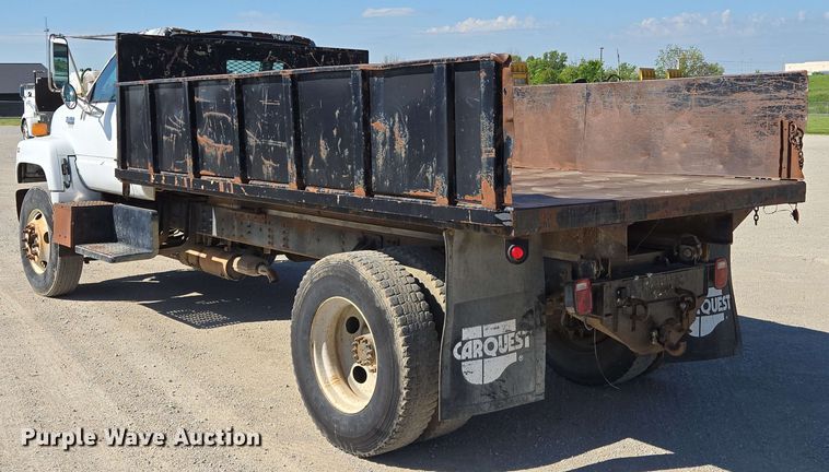 image for item EM7275 1996 GMC TopKick C5500 dump flatbed truck