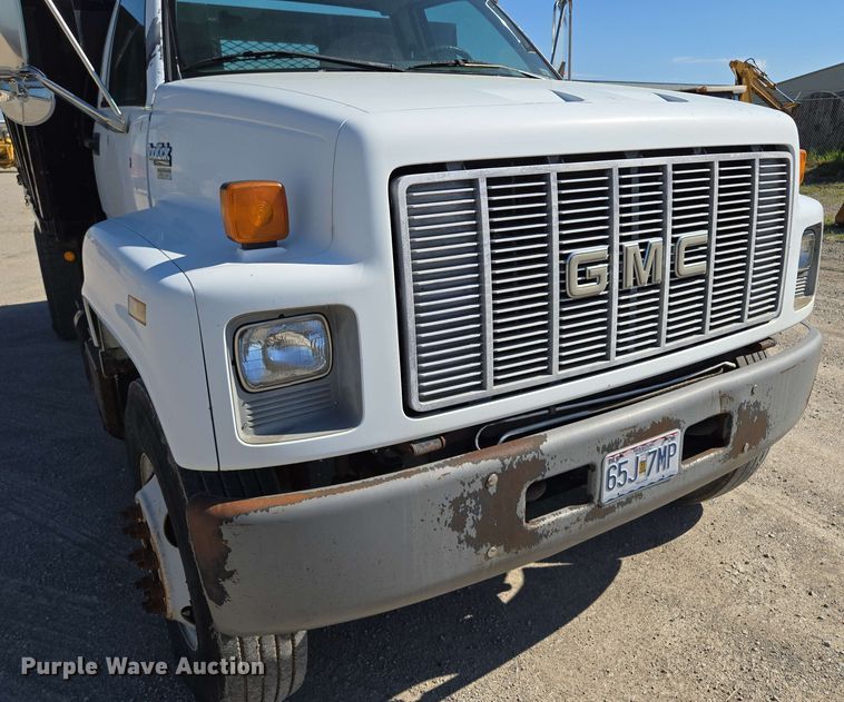 image for item EM7275 1996 GMC TopKick C5500 dump flatbed truck