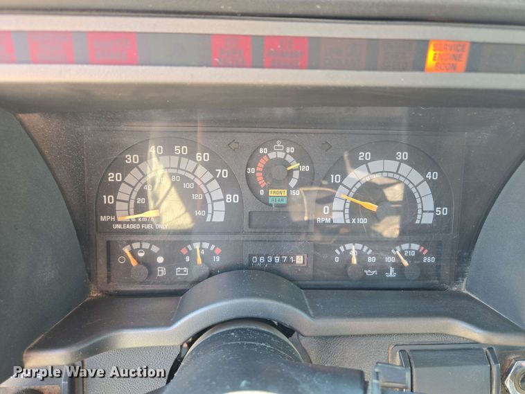 image for item EM7275 1996 GMC TopKick C5500 dump flatbed truck