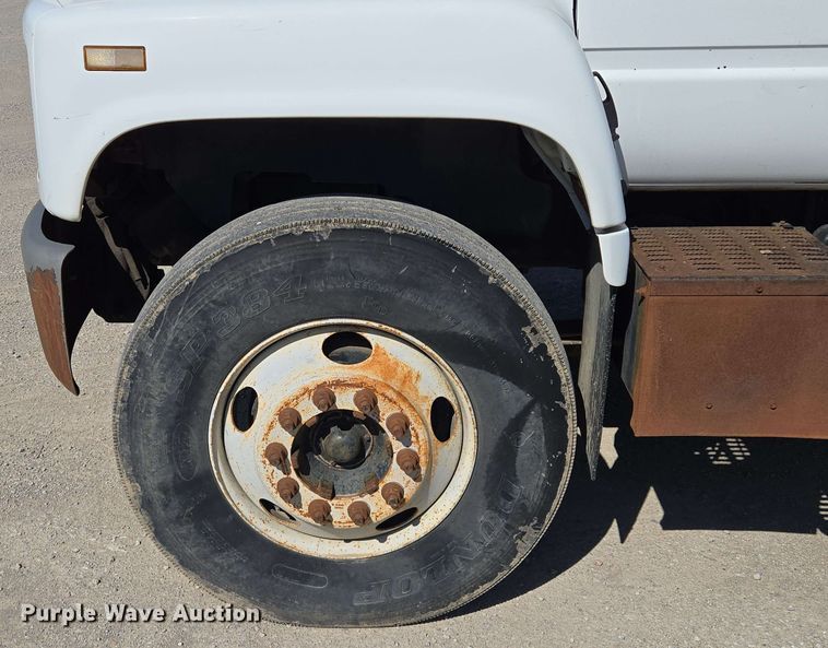 image for item EM7275 1996 GMC TopKick C5500 dump flatbed truck