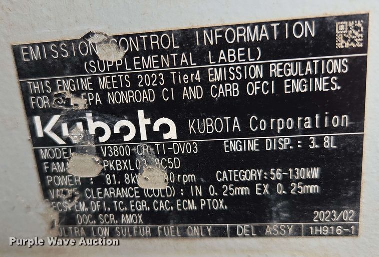 image for item EM7282 2023 Takeuchi TL12R-2 tracked skid steer loader