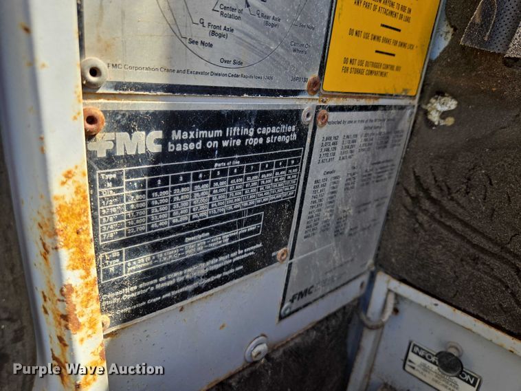 image for item EM7296 1981 Link-Belt HTC-50  crane