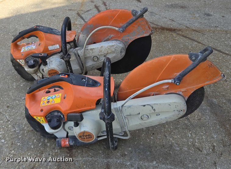 image for item EM7306 (2) Stihl TS420 concrete saws