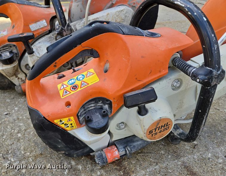 image for item EM7306 (2) Stihl TS420 concrete saws