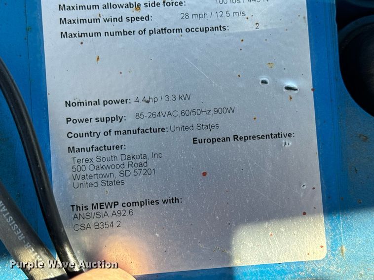 image for item EN5142 2016 Genie GS-1930 scissor lift