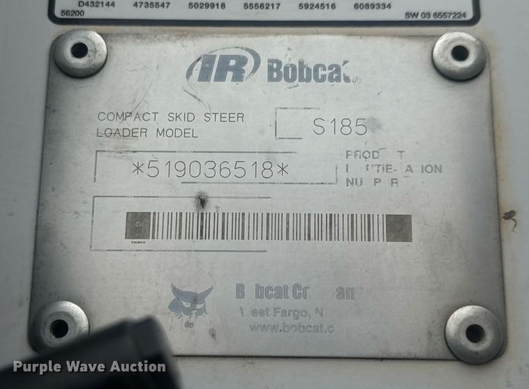 image for item EQ1407 2003 Bobcat S185 skid steer loader