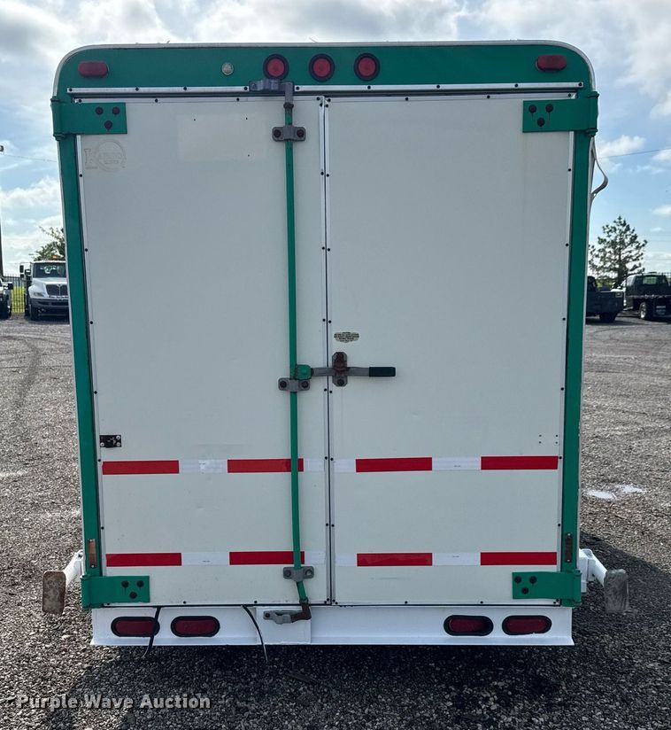 image for item EQ1454 1992 Kiefer enclosed cargo trailer