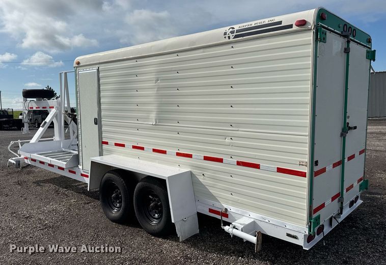 image for item EQ1454 1992 Kiefer enclosed cargo trailer