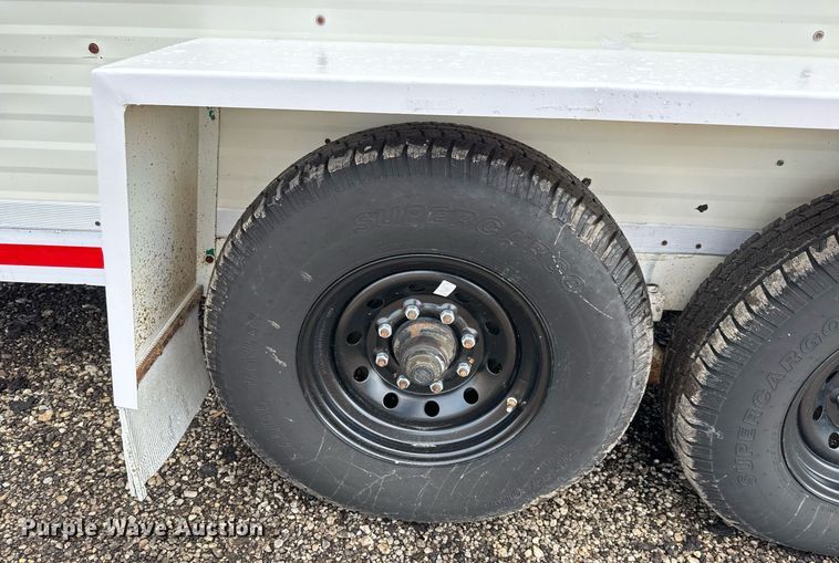 image for item EQ1454 1992 Kiefer enclosed cargo trailer