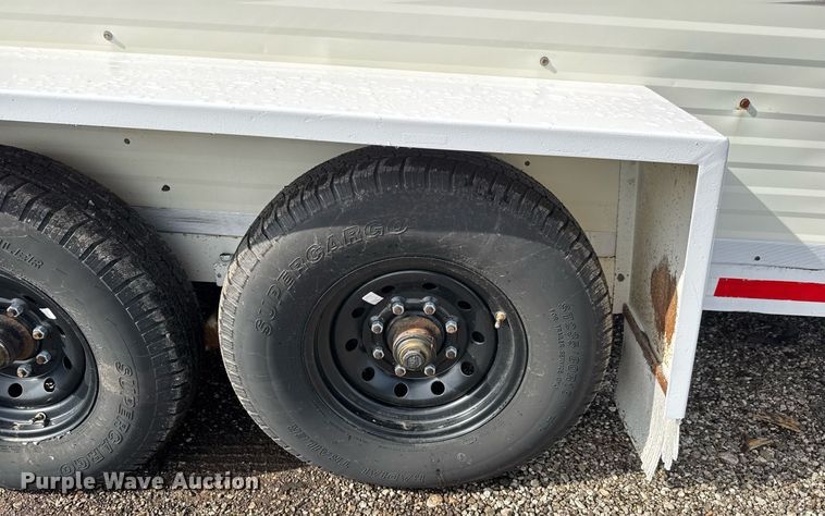 image for item EQ1454 1992 Kiefer enclosed cargo trailer