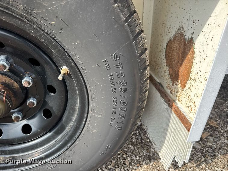 image for item EQ1454 1992 Kiefer enclosed cargo trailer