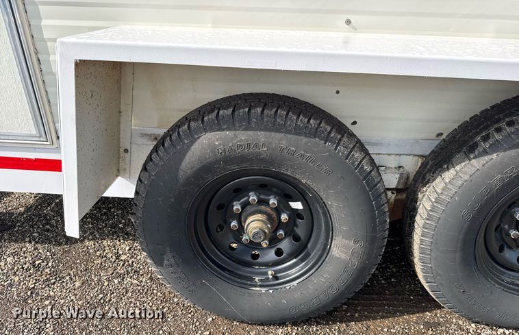 image for item EQ1454 1992 Kiefer enclosed cargo trailer