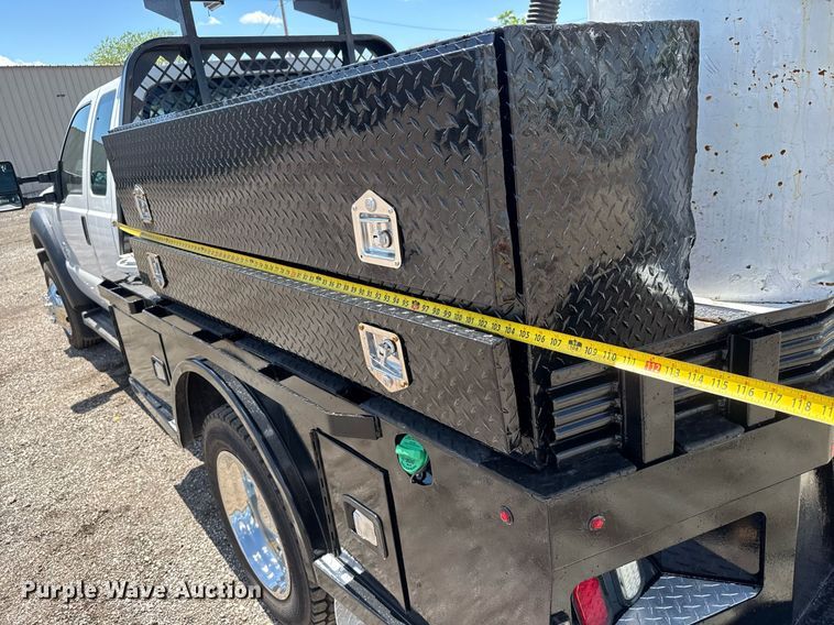 image for item EQ1463 2015 Ford F450 Super Duty SuperCab flatbed truck