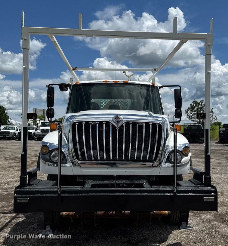 image for item EQ1479 2012 International 7600 Crew Cab crane truck