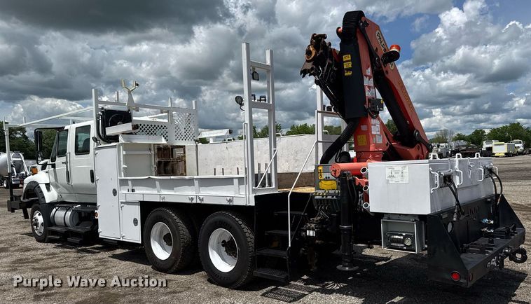 image for item EQ1479 2012 International 7600 Crew Cab crane truck