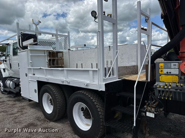 image for item EQ1479 2012 International 7600 Crew Cab crane truck