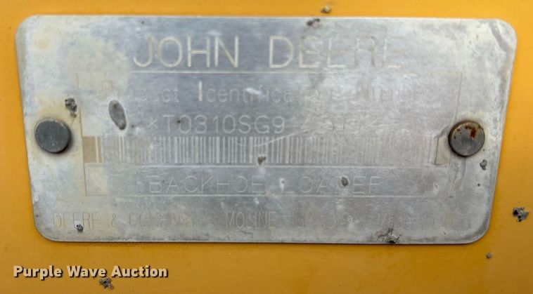 image for item OB9686 2003 John Deere 310SG backhoe